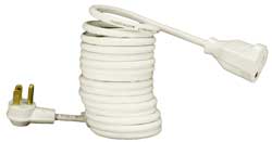 coiled extension cord 18 gauge 4 inches to 8 feet.
